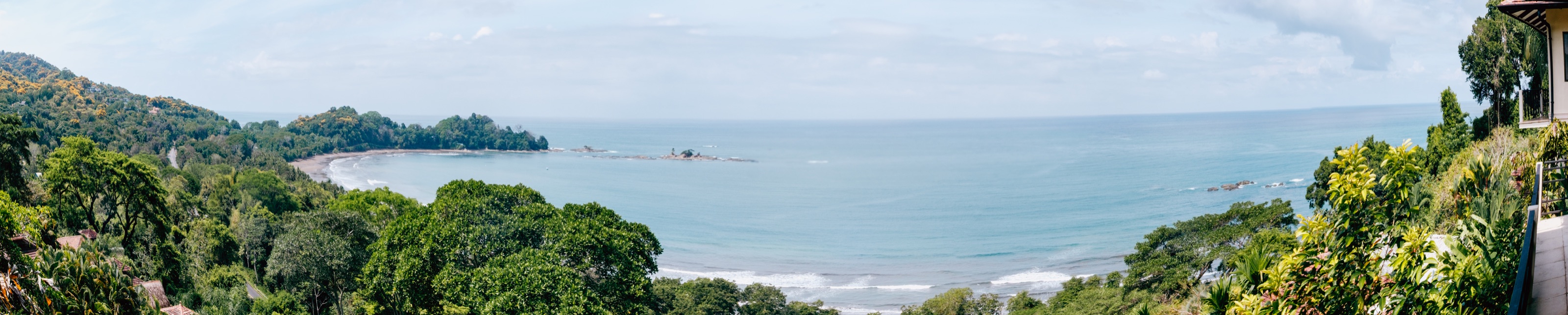 Wide Pacific Ocean panorama near Uvita and Marino Ballena National Park, Costa Rica